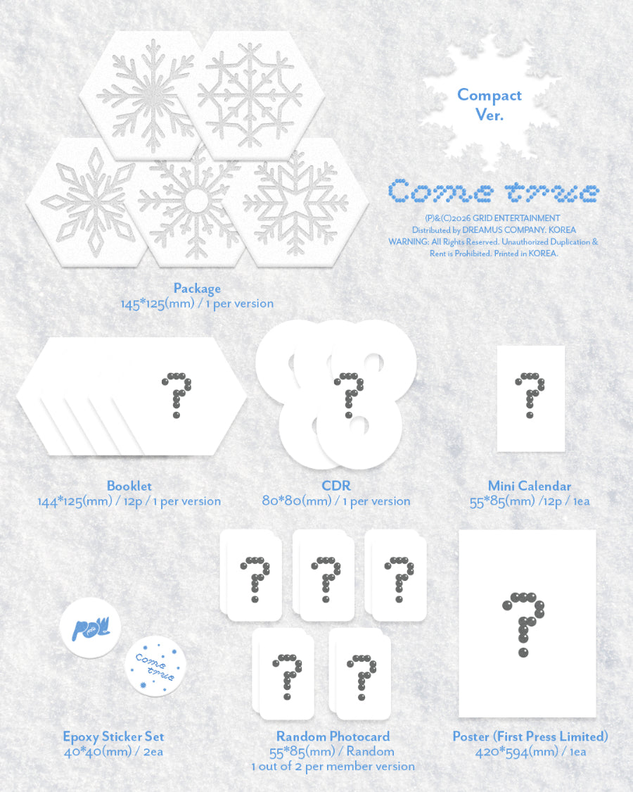 POW SINGLE ALBUM - COME TRUE (COMPACT VER.)