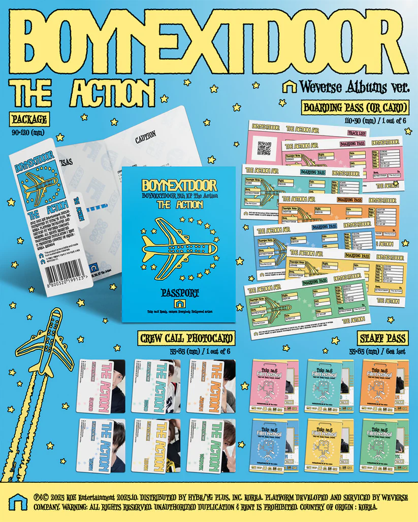 BOYNEXTDOOR 5TH EP - THE ACTION (WEVERSE ALBUMS VER.)