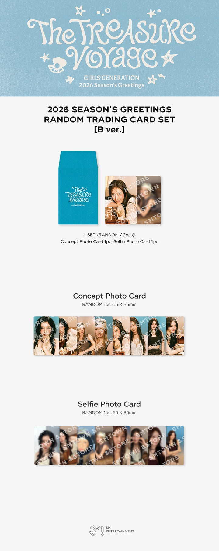 GIRLS' GENERATION - 2026 SM ARTIST SEASON'S GREETINGS RANDOM TRADING CARD