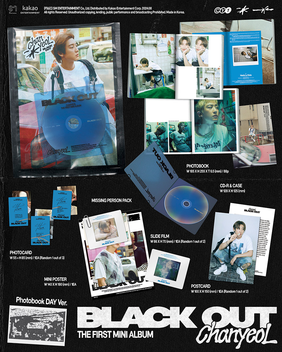 CHANYEOL 1ST MINI ALBUM - BLACK OUT (PHOTOBOOK VERSION)