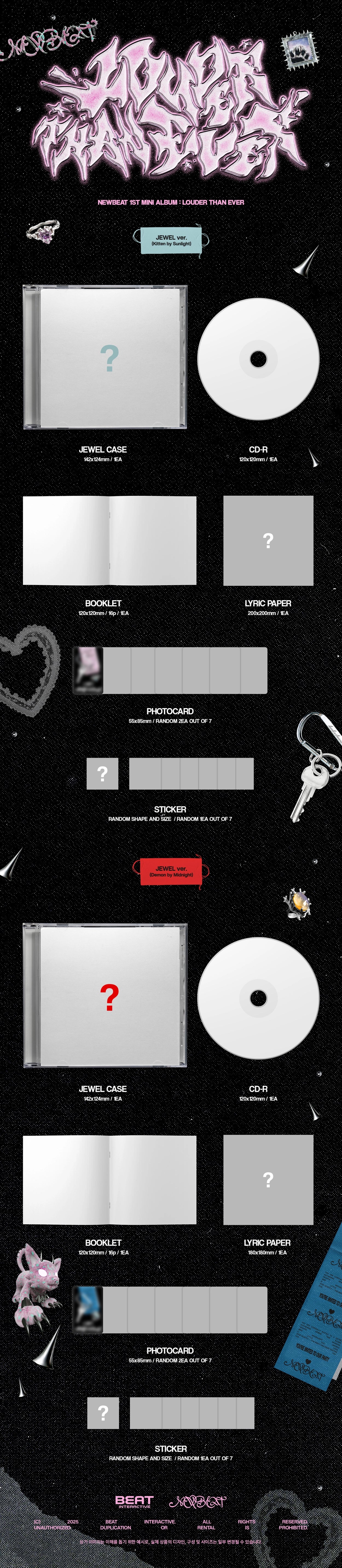 NEWBEAT 1ST MINI ALBUM - LOUDER THAN EVER (JEWEL VER.)