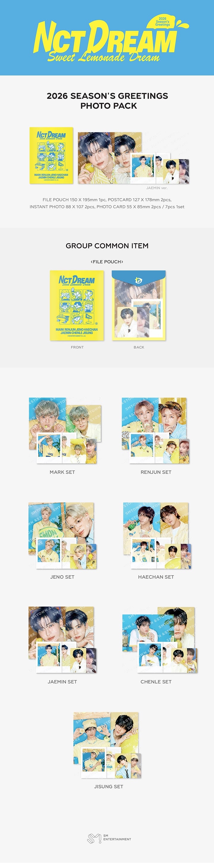 NCT DREAM - 2026 SM ARTIST SEASON'S GREETINGS PHOTO PACK