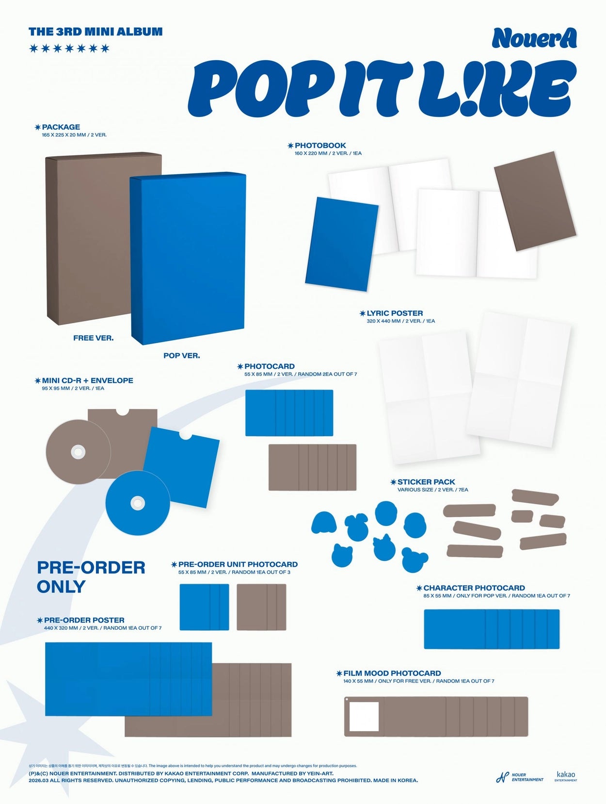 NOUERA 3RD MINI ALBUM - POP IT LIKE