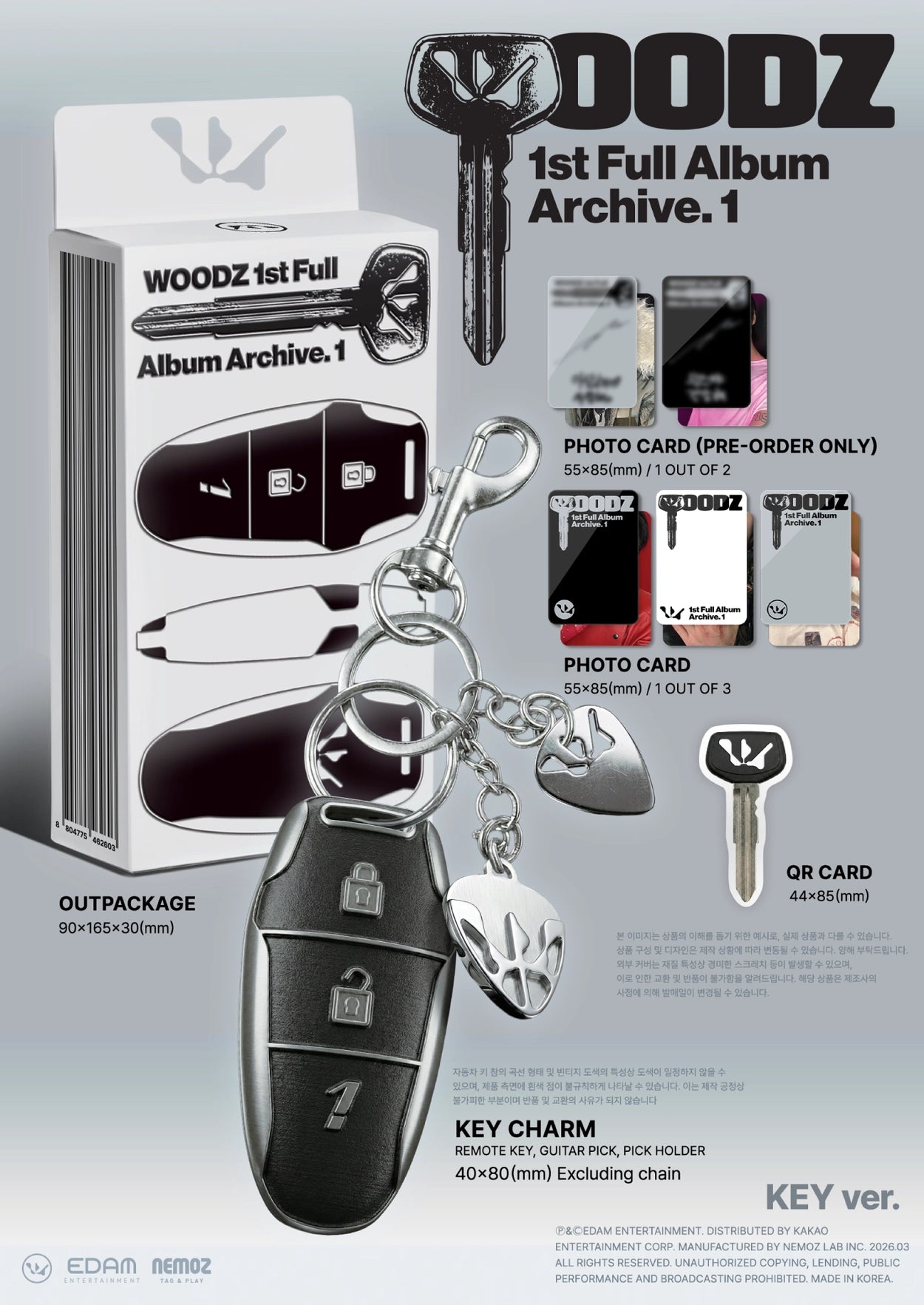 WOODZ 1ST FULL ALBUM - ARCHIVE. 1 (KEY VER.)