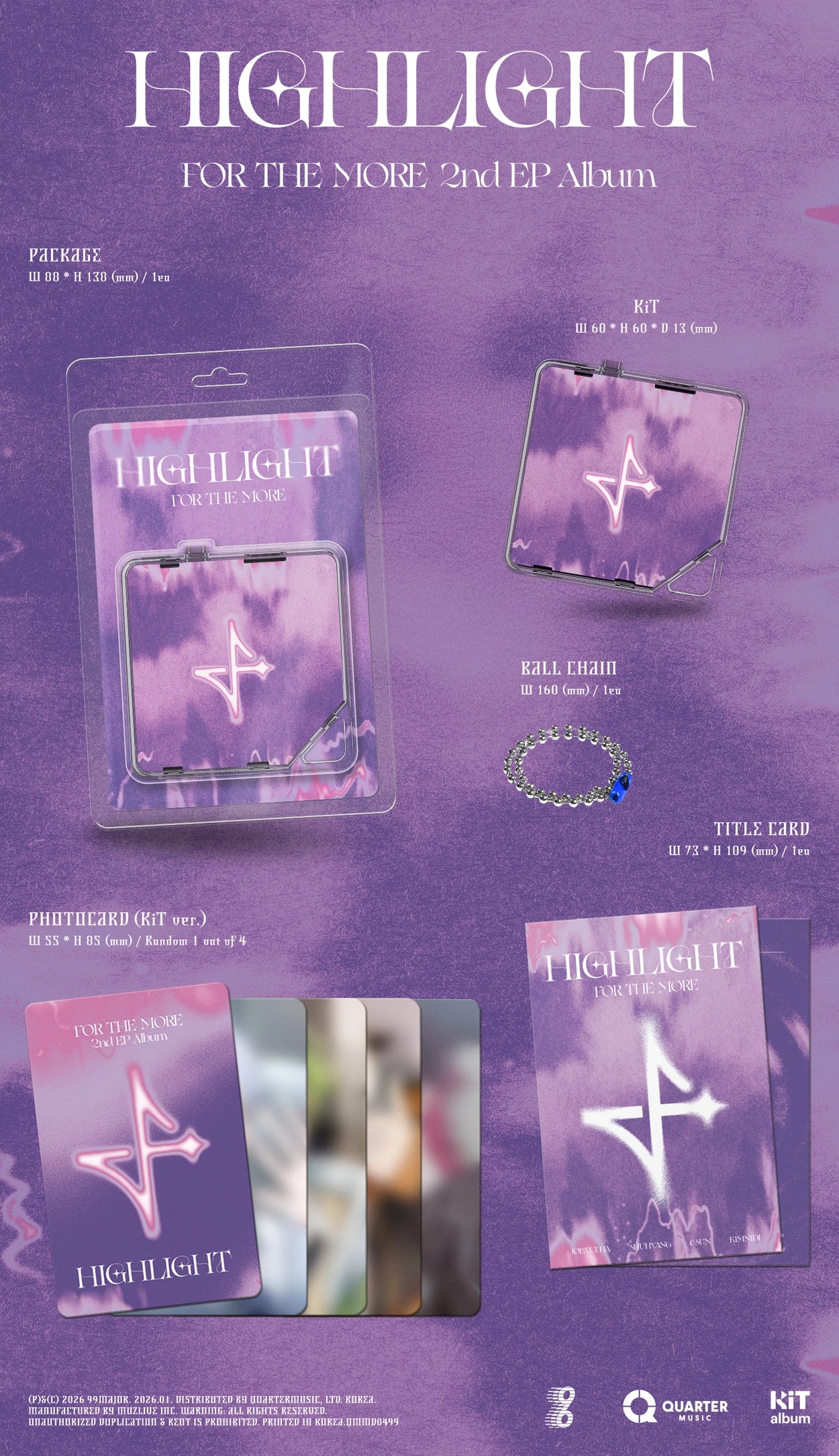 FOR THE MORE 2ND EP ALBUM - HIGHLIGHT (KIT VER.)