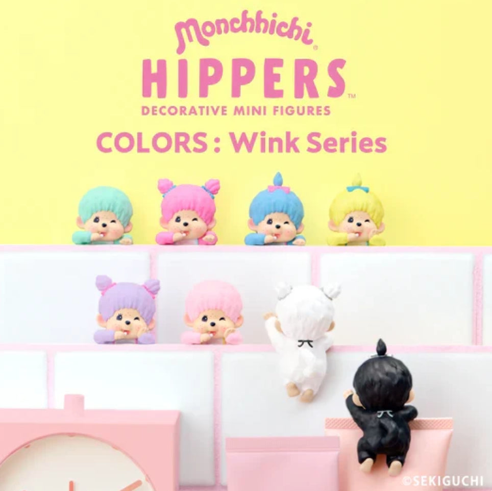 Monchhichi© Mystery Box Authentic Hippers COLORS: Wink 6 Designs (1 Piece)