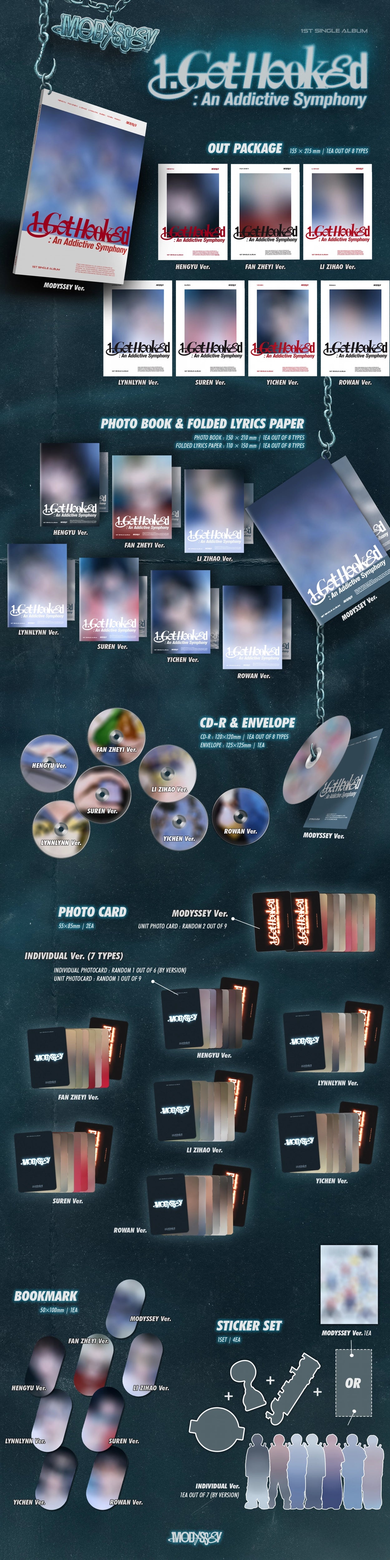 MODYSSEY 1ST SINGLE ALBUM - 1.GOT HOOKED: AN ADDICTIVE SYMPHONY