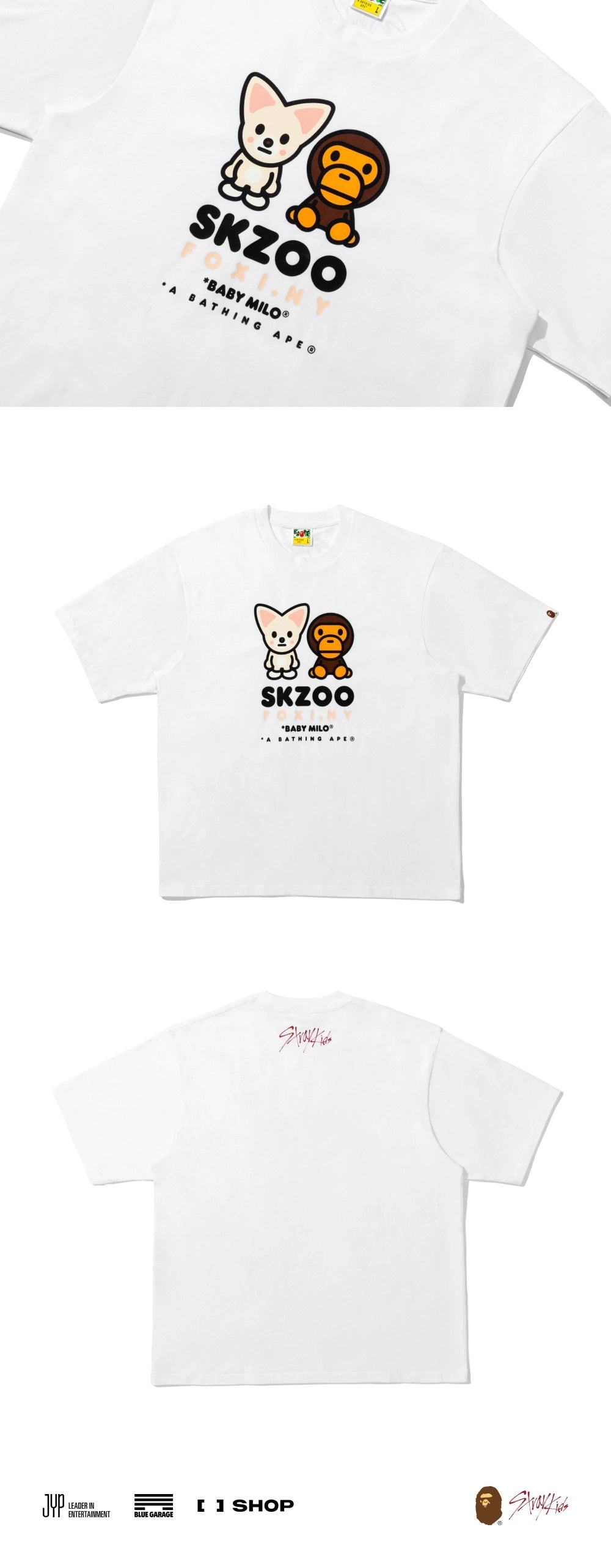 BAPE X STRAY KIDS BABY MILO TEE M