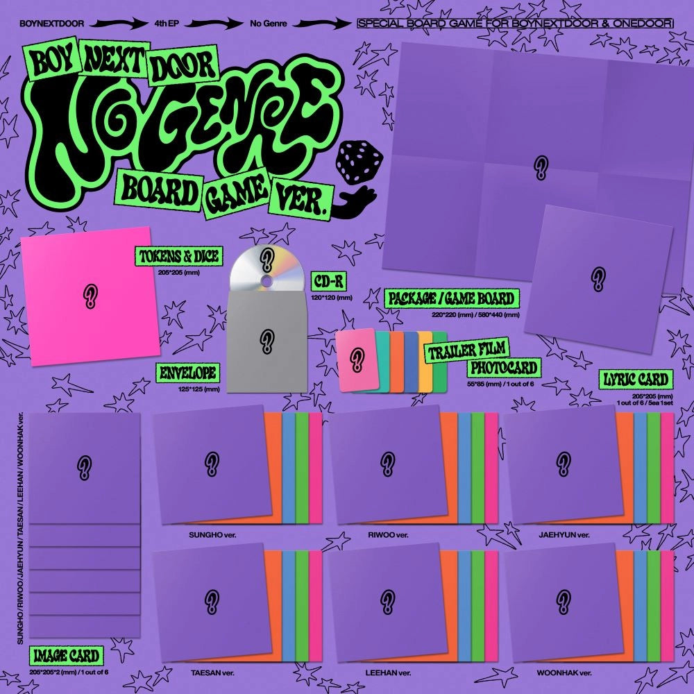 BOYNEXTDOOR 4TH EP - NO GENRE (BOARD GAME VER.)