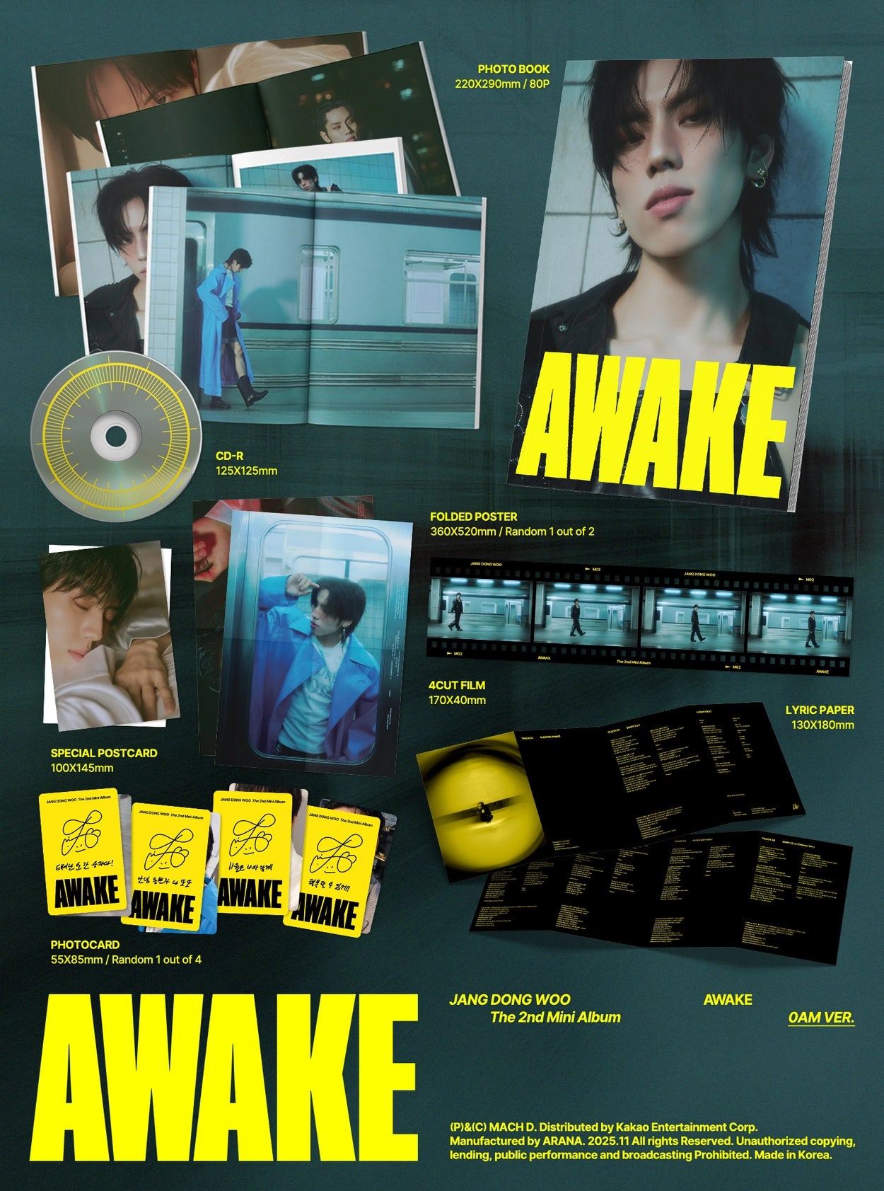 JANG DONG WOO 2ND MINI ALBUM - AWAKE (0AM VER.)