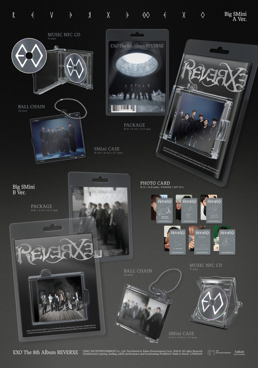 EXO 8TH FULL ALBUM - REVERXE (BIG SMINI VER.)