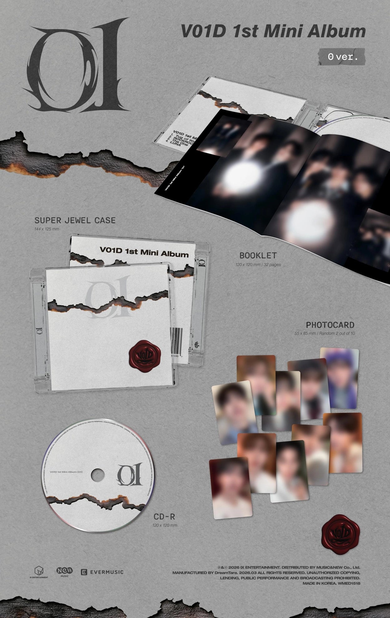 V01D 1ST MINI ALBUM - 01 (0 VER.)