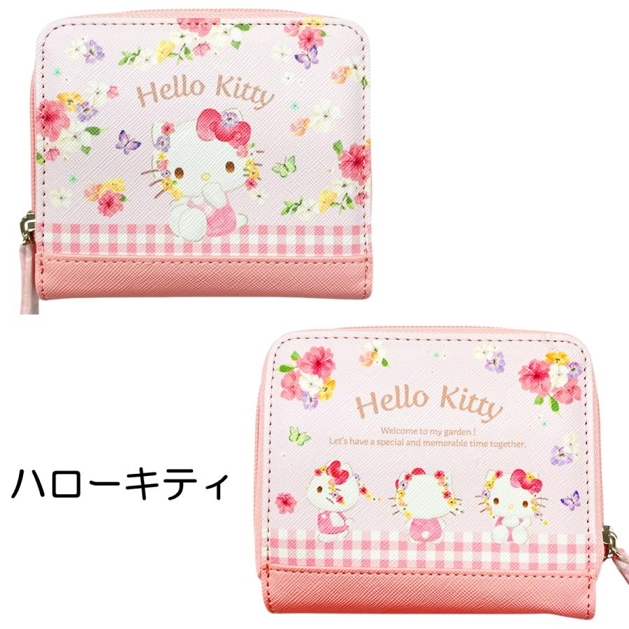 SANRIO© Floral Wallet with Zip (Japan Edition)