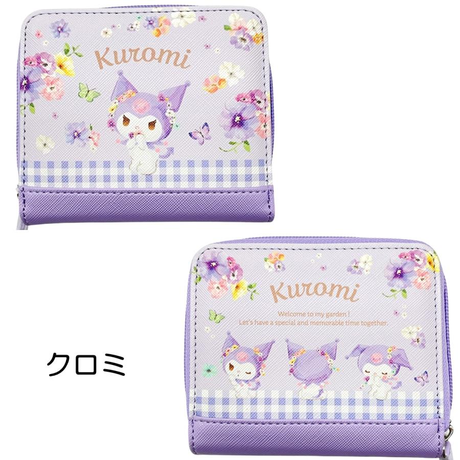 SANRIO© Floral Wallet with Zip (Japan Edition)