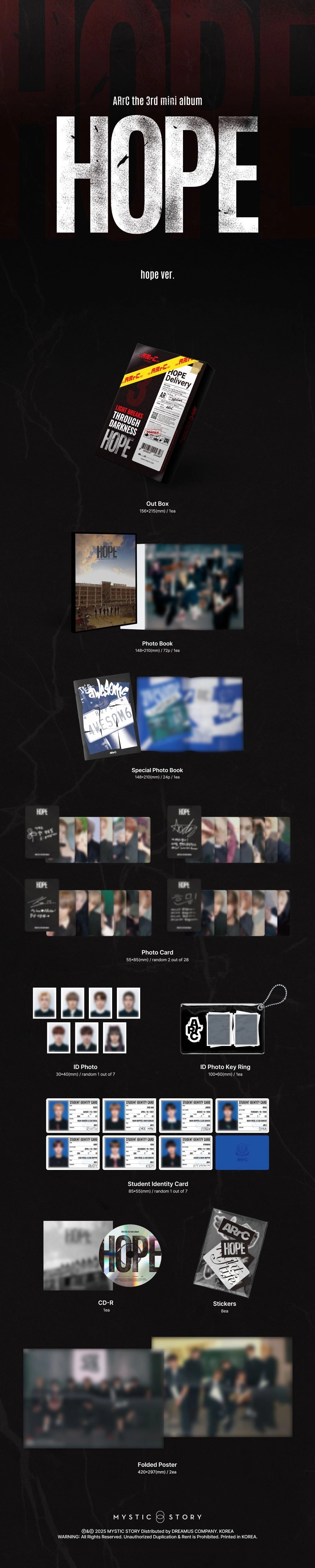 ARRC 3RD MINI ALBUM - HOPE (HOPE VER.)