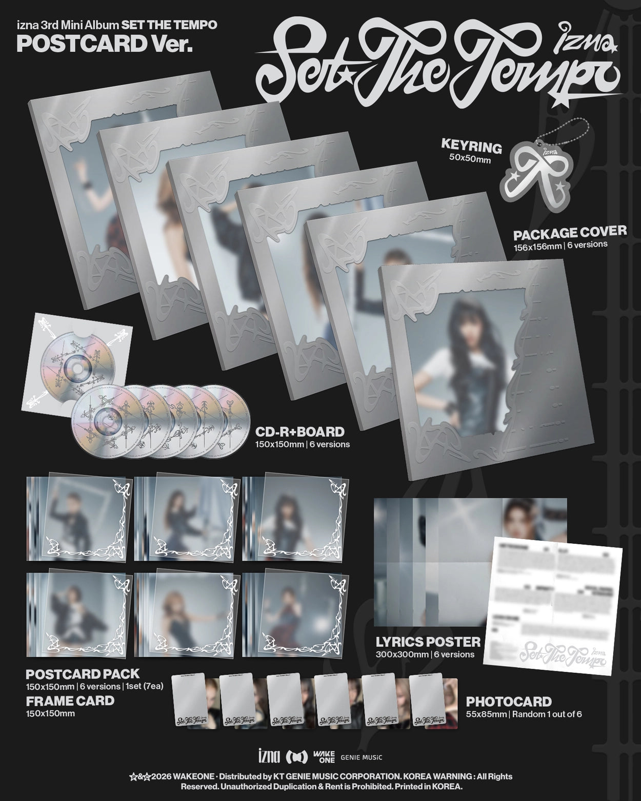 IZNA 3RD MINI ALBUM - SET THE TEMPO (POSTCARD VER.)
