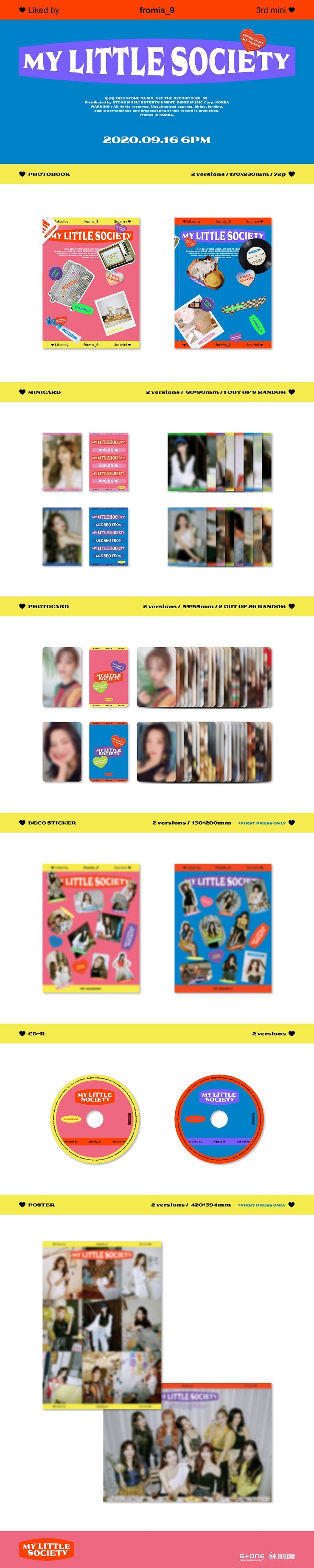 FROMIS_9 MINI ALBUM VOL. 3 - MY LITTLE SOCIETY