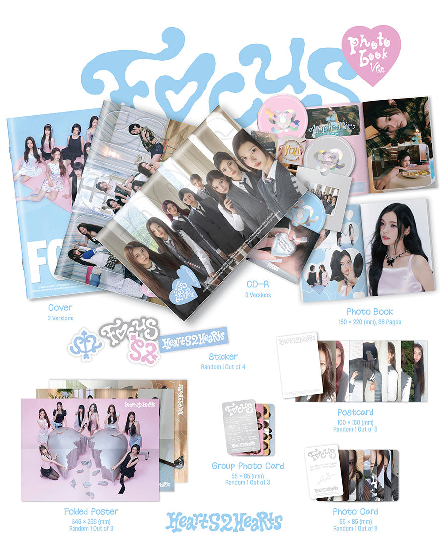HEARTS2HEARTS 1ST MINI ALBUM - FOCUS (PHOTOBOOK VER.)