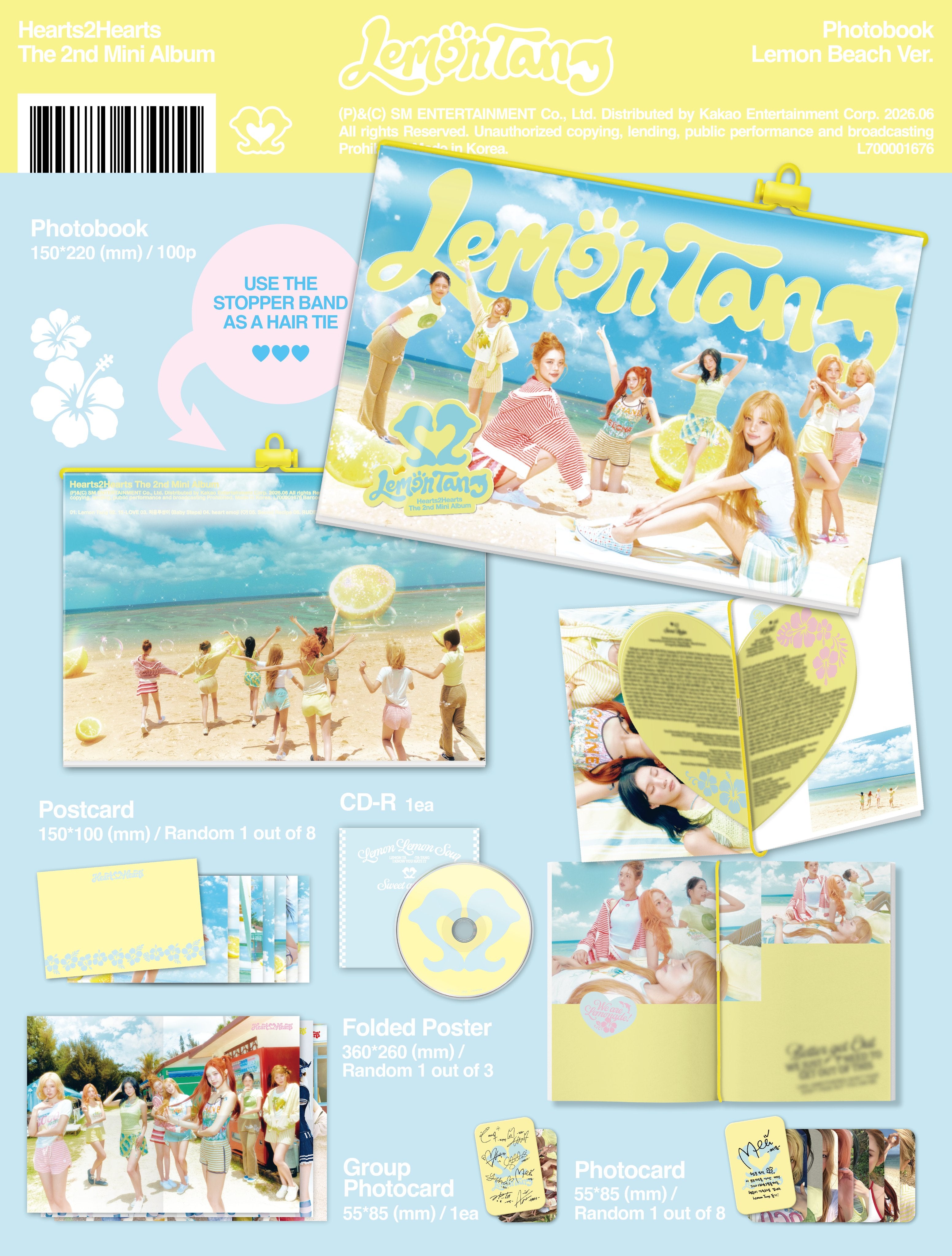 HEARTS2HEARTS 2ND MINI ALBUM - LEMON TANG (PHOTOBOOK VER.)