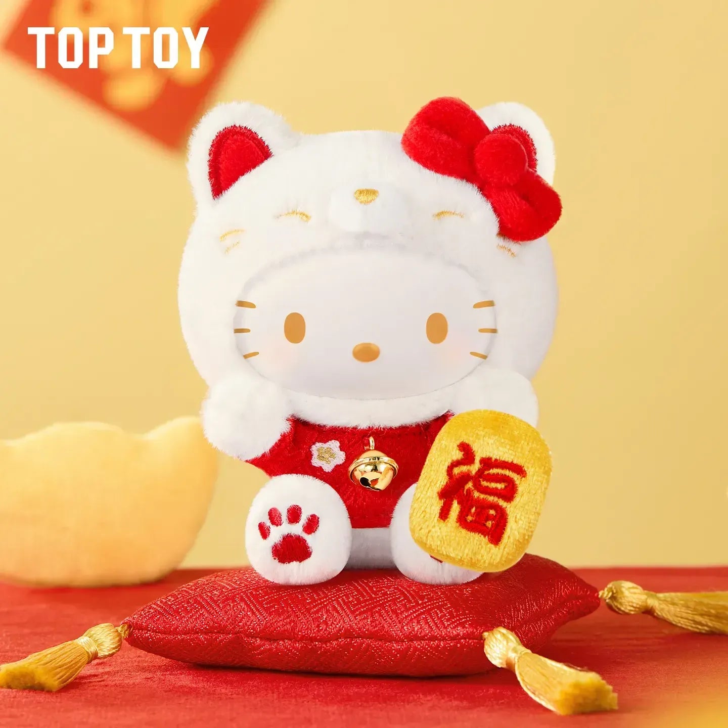 TOP TOY X SANRIO Lucky Cat Series Plush Keychain Mystery Box 8 Designs