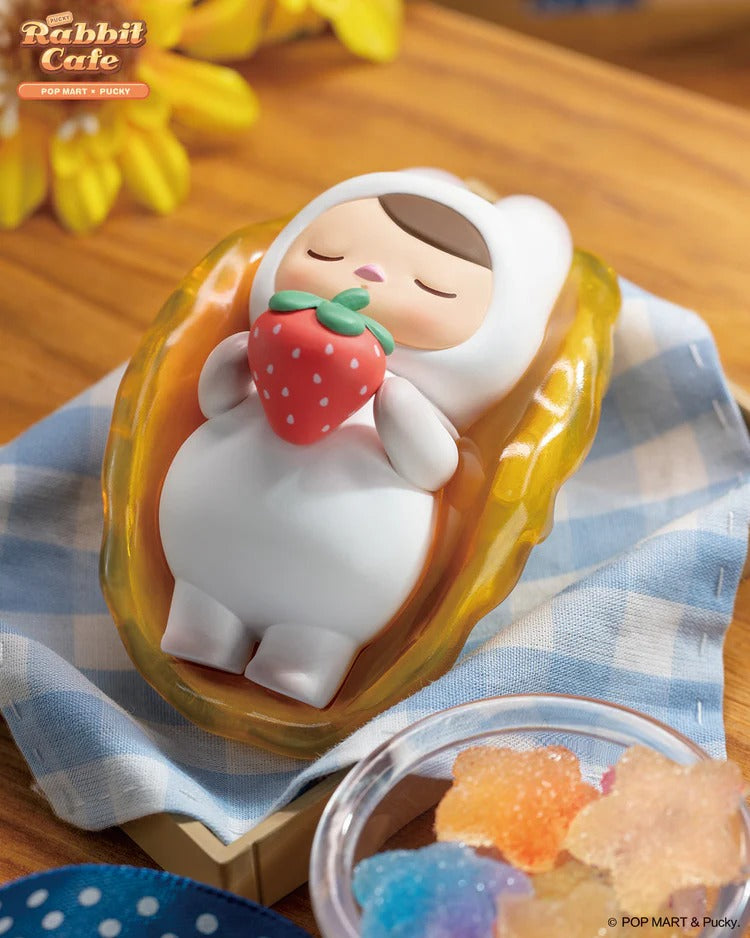 POP MART Authentic PUCKY Rabbit Cafe Series Mystery Box 12 Design (1 Piece)