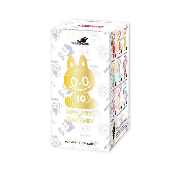 POP MART Authentic THE MONSTERS Labubu 10th Anniversary Series Keychai
