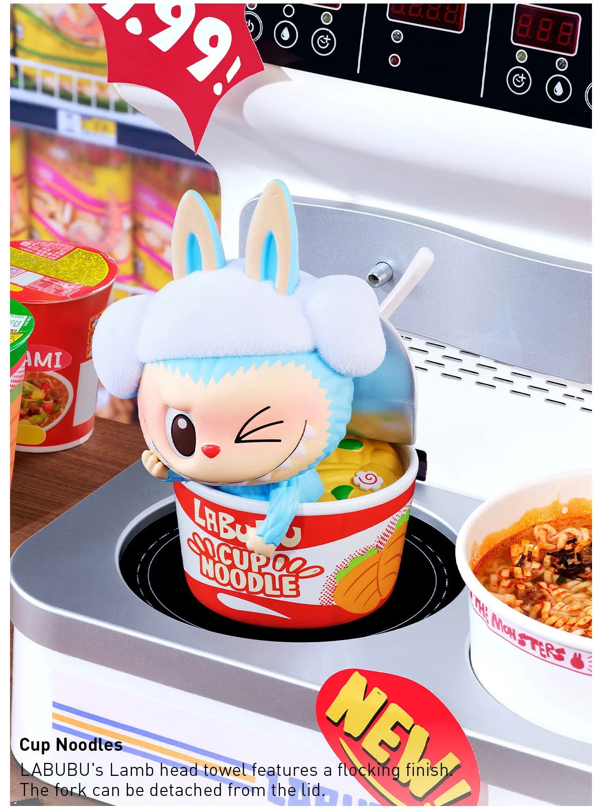 POP MART Authentic THE MONSTERS Labubu Figure Wacky Mart (Full set )