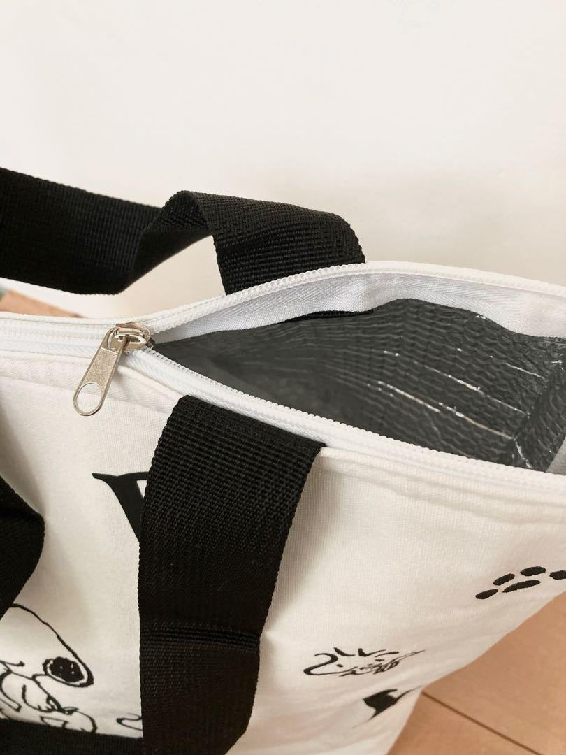 PEANUT SNOOPY© Black Canvas Alpha Tote Bag (Japan Edition)