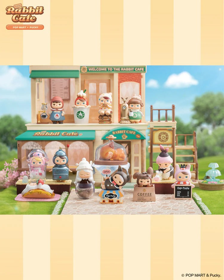 POP MART Authentic PUCKY Rabbit Cafe Series Mystery Box 12 Design (1 Piece)