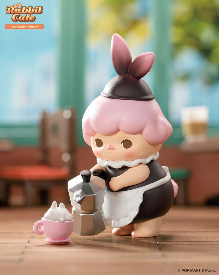 POP MART Authentic PUCKY Rabbit Cafe Series Mystery Box 12 Design (1 Piece)