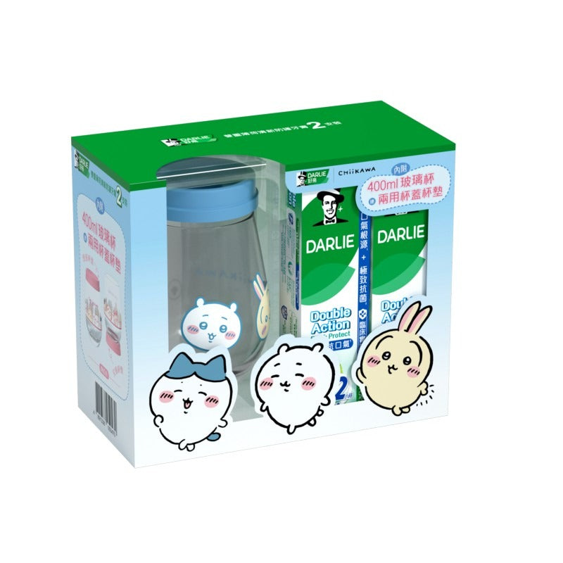 CHIIKAWA© Darlie Glass Cup with Lid (HK Edition)