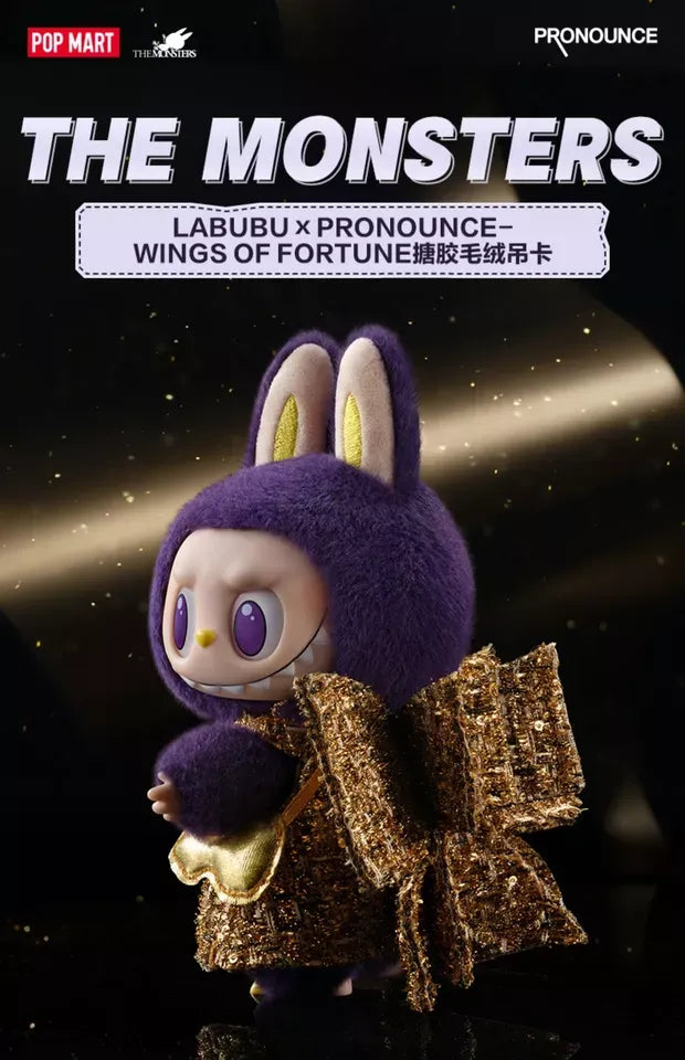 POP MART Authentic THE MONSTERS Labubu x PRONOUNCE - WINGS OF FORTUNE Figures Plush