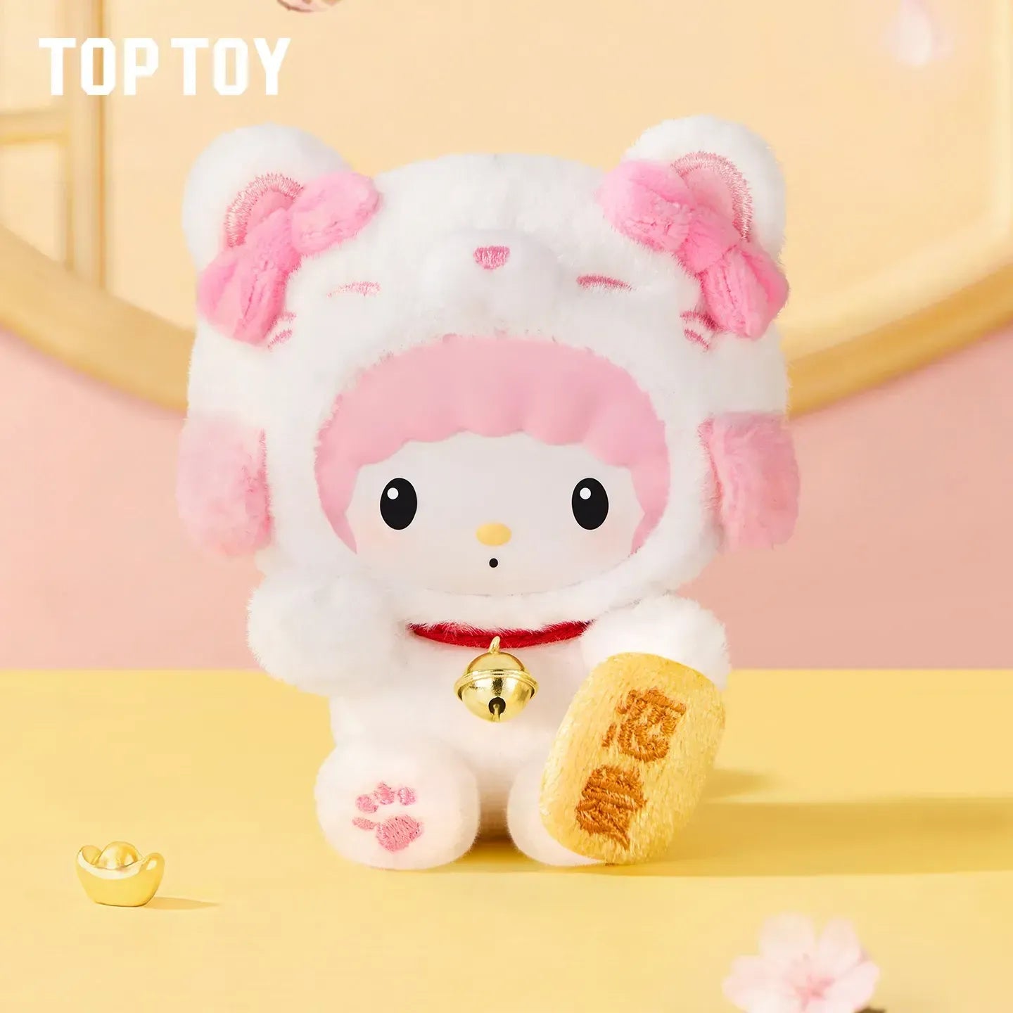 TOP TOY X SANRIO Lucky Cat Series Plush Keychain Mystery Box 8 Designs