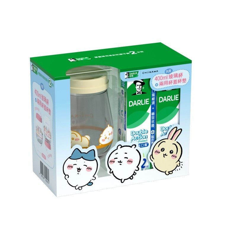 CHIIKAWA© Darlie Glass Cup with Lid (HK Edition)