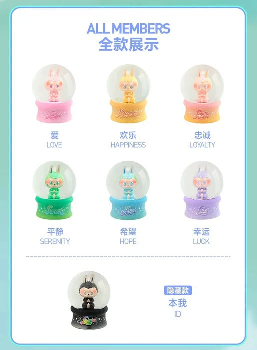 POP MART Authentic THE MONSTERS Labubu Crystal Ball Mystery Box 6 Design