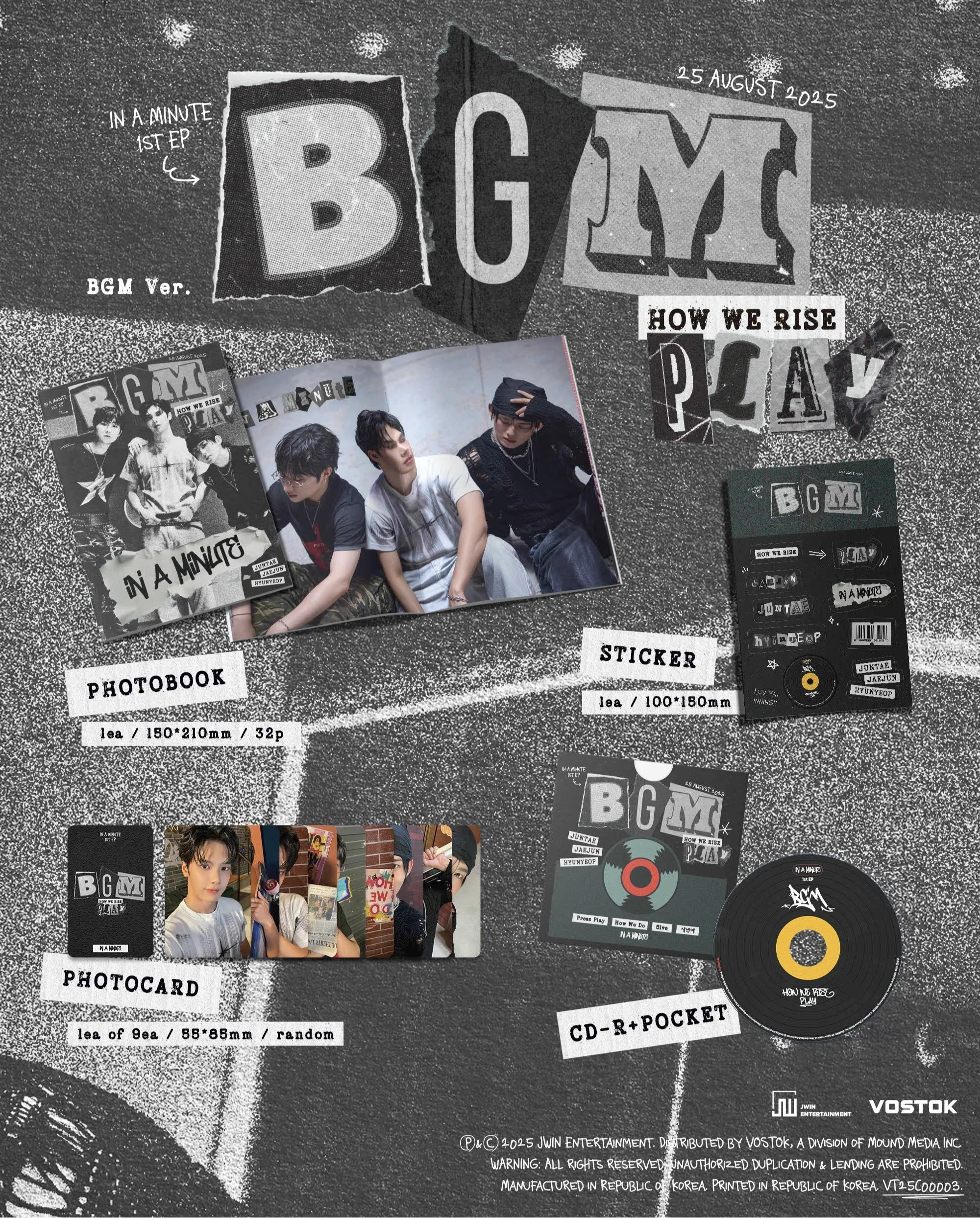 IN A MINUTE 1ST EP ALBUM - BGM : HOW WE RISE - PLAY