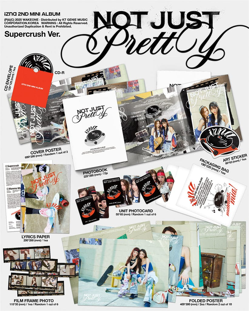 IZNA 2ND MINI ALBUM - NOT JUST PRETTY (POSTERBOOK VER)