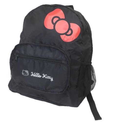hello kitty backpack japan SANRIO© Hello Kitty Black Foldable Backpack (Japan Edition)