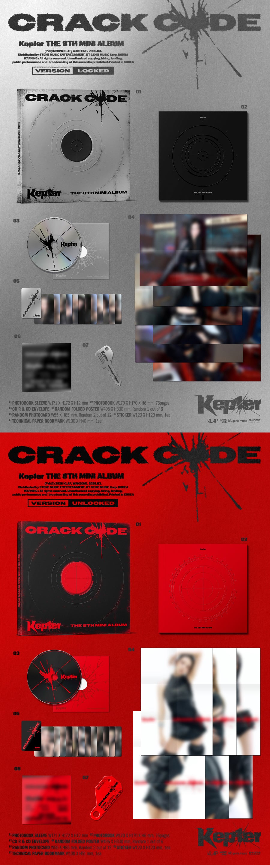 KEP1ER THE 8TH MINI ALBUM - CRACK CODE