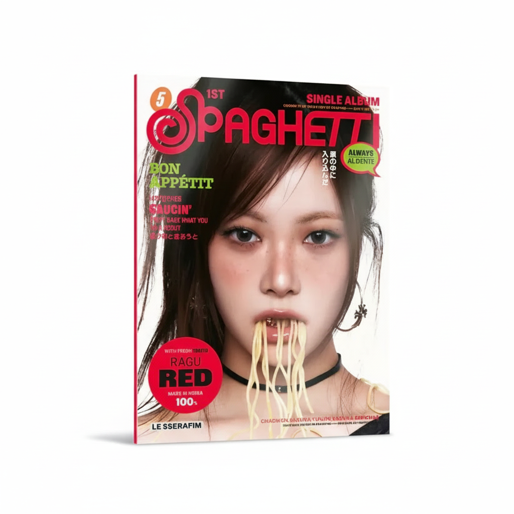 LE SSERAFIM 1ST SINGLE ALBUM - SPAGHETTI (COMPACT VER.)