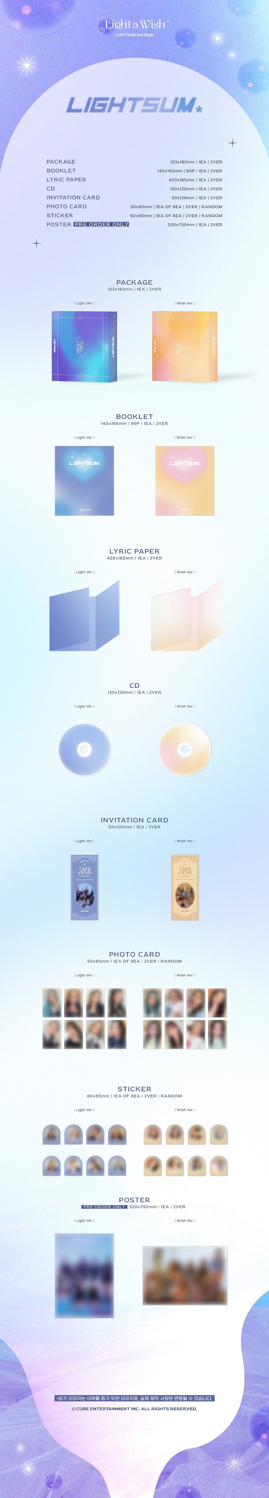 LIGHTSUM Single Album Vol. 2 - Light a Wish