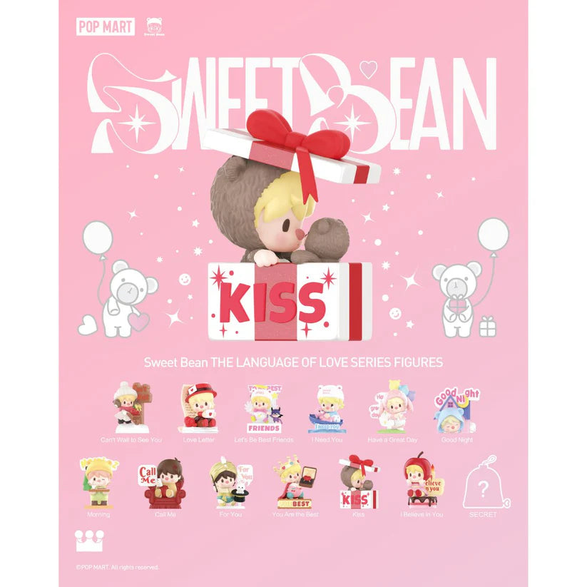 POP MART Authentic Sweet Bean The Language of Love Series Mystery Box 12 Designs (1 Piece)