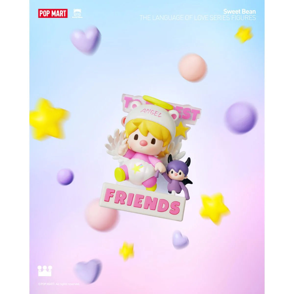 POP MART Authentic Sweet Bean The Language of Love Series Mystery Box 12 Designs (1 Piece)