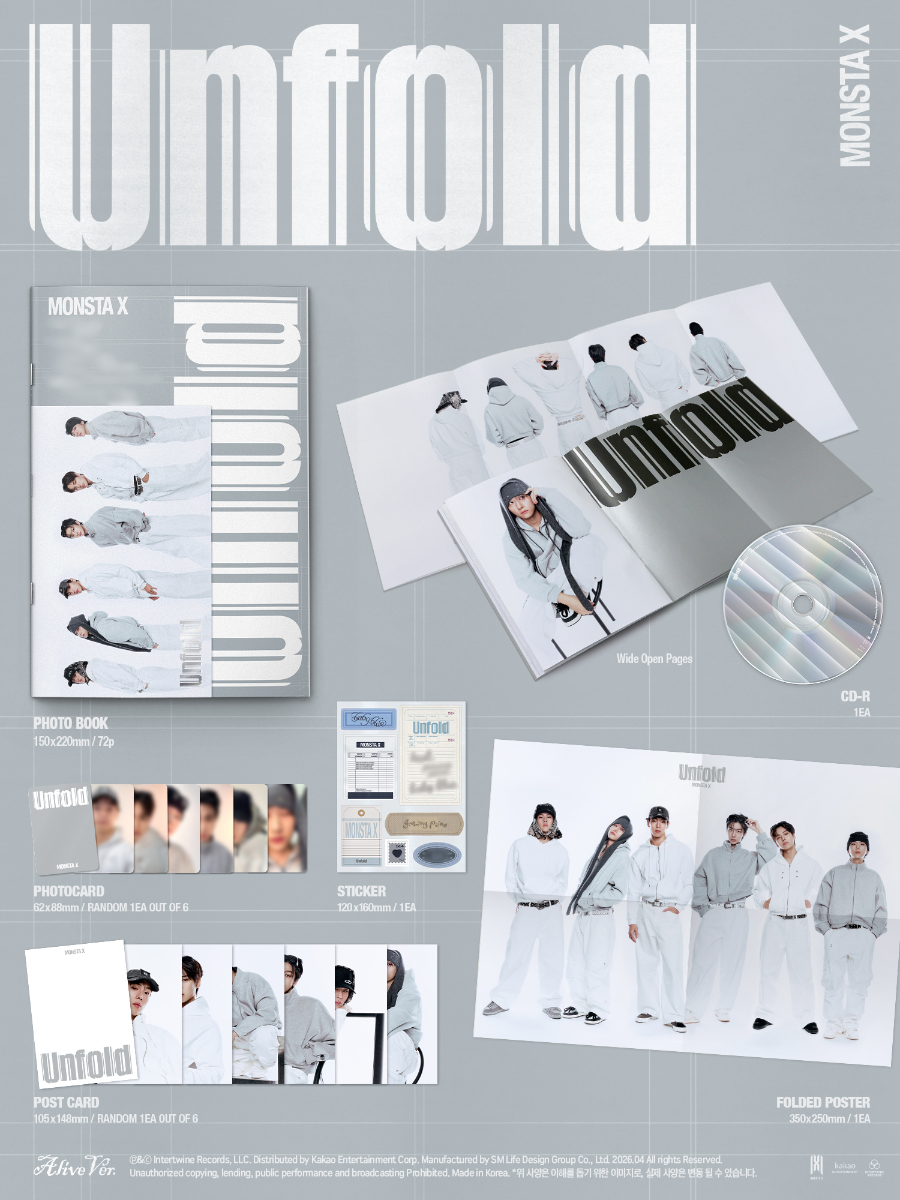 MONSTA X AMERICAN STUDIO ALBUM - UNFOLD
