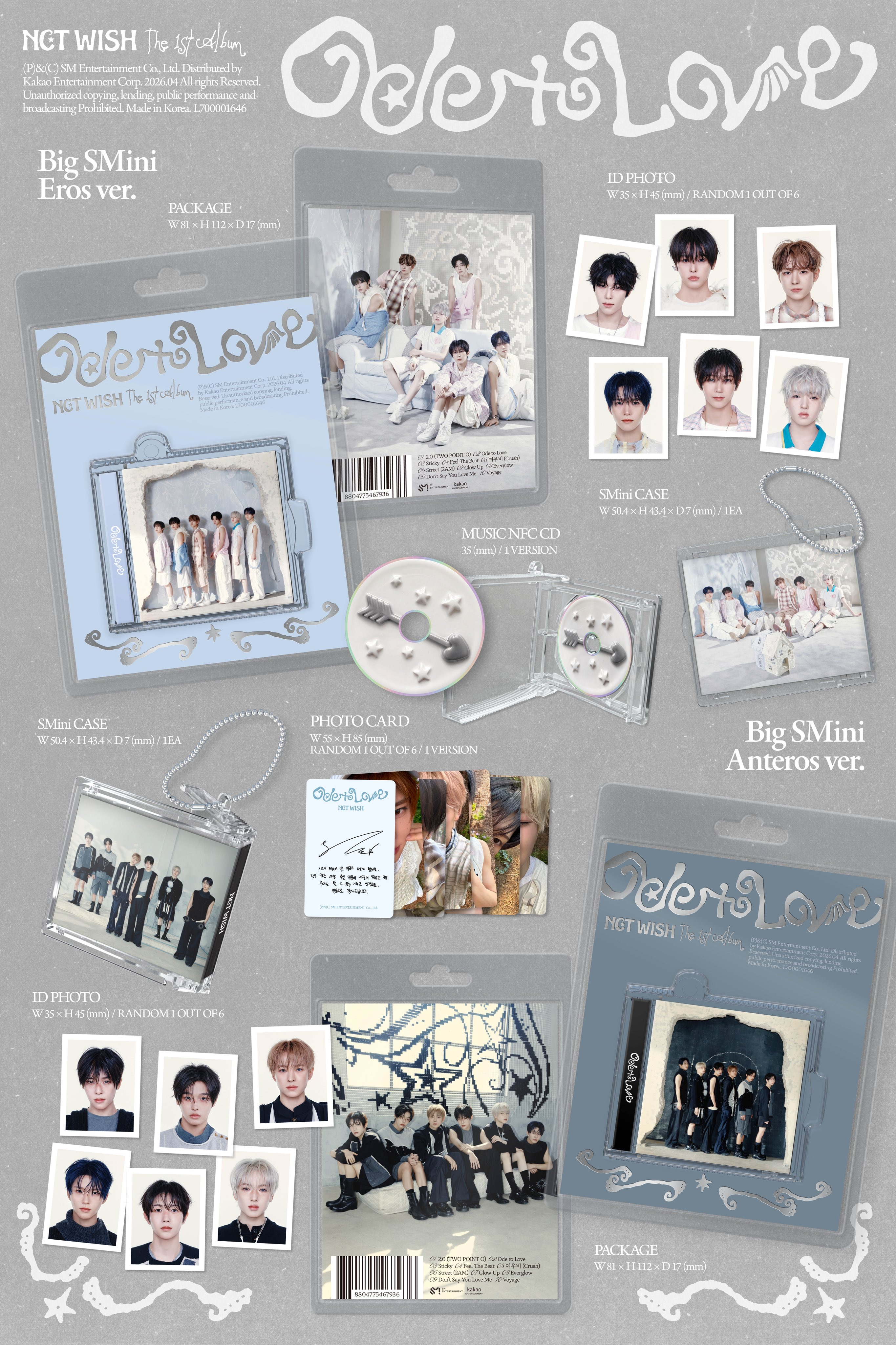 NCT WISH 1ST ALBUM - ODE TO LOVE (BIG SMINI VER.)