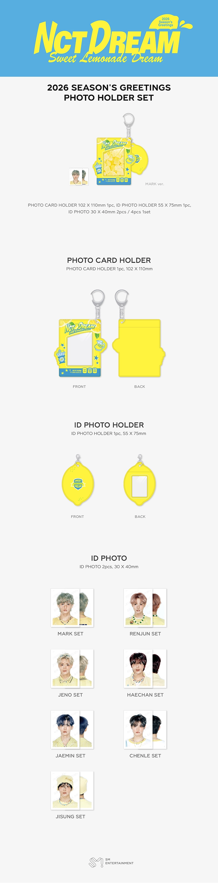 NCT DREAM - 2026 SM ARTIST SEASON'S GREETINGS PHOTO HOLDER SET