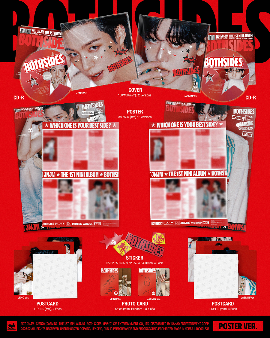 NCT JNJM 1ST MINI ALBUM - BOTH SIDES (POSTER VER.)