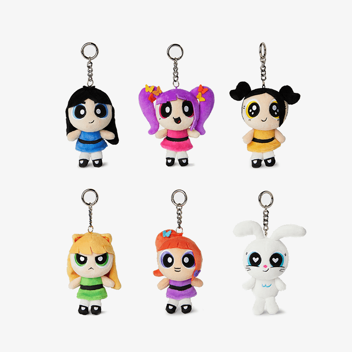 NEWJEANS OFFICIAL MERCHANDISE - THE POWERPUFF GIRLS x NJ PLUSH KEYRING
