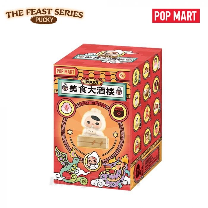 POP MART Authentic Mystery Box Pucky The Feast Series 12 Design (Random)