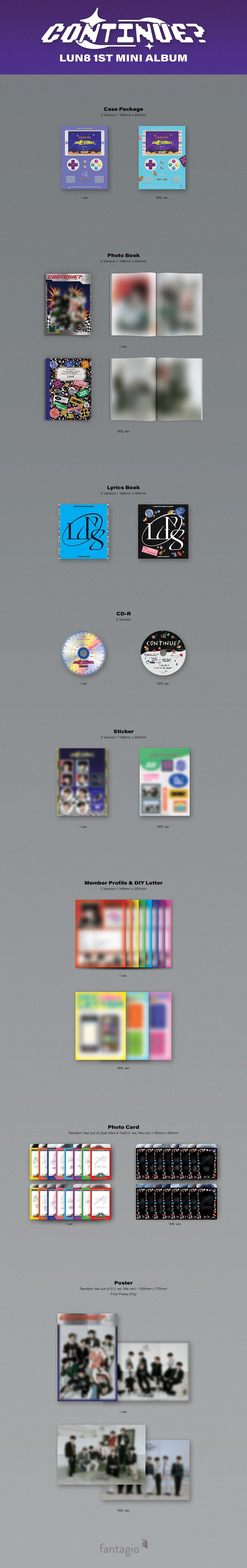 LUN8 Mini Album Vol. 1 - CONTINUE?
